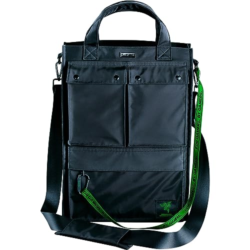 Razer Xanthus Tote Bag - Tote Bag Streetwear (Scomparto Imbottito Dedicato Per Laptop (Fino A 16"), Finitura Idrorepellente, Trasporto Bidirezionale C
