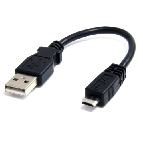 Startech.Com Cavo Micro Usb 15 Cm, Adattatore Da Usb 2.0 A A Micro B M/M, Nero (Uusbhaub6In)