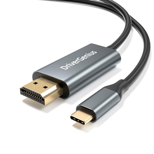 Drivergenius Cable Adaptador Usb-C A Hdmi (Dp Alt Mode) - Convertidor Usb-C A Hdmi Video 4K@60Hz, 1.8M