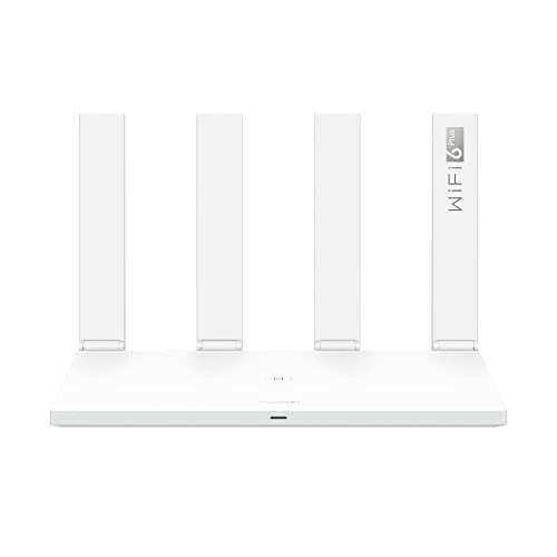 Huawei Ax3 Wi-Fi Router 3000 Mbps Dual Band, Quad-Core Wi-Fi 6 Plus, Velocità Wifi Fino A 2402Mbps/5Ghz+574Mbps/2,4Ghz, 1 Porta Gigabit Wan, 3 Gigabit