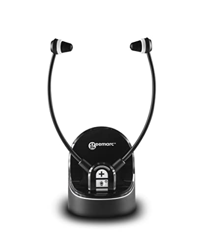 Geemarc Cl7370 - Cuffie Stetoscopiche Amplificate Per Tv - Utilizzabili Come Amplificatori Di Ascolto Che Amplificano Il Suono Ambientale - Perdita Di