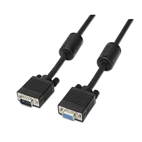Aisens Cable Svga Con Ferrita. Hdb15/M-Hdb15/H. Negro. 1.8M