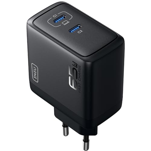 Iniu 65W Caricatore Usb C Alimentatore, 2-Porto Usb C-Usb C Adattatore Di Alimentazione, Compatto E Salvaspazio, Caricabatterie Veloce Per Macbook Ipa