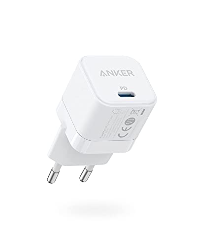 Anker Caricatore Iphone Powerport Iii - Alimentatore Di Rete Usb-C Da 20 W, Ricarica Rapida, Compatibile Con Iphone 15/14 Serie, Galaxy, Pixel 4, Ipad
