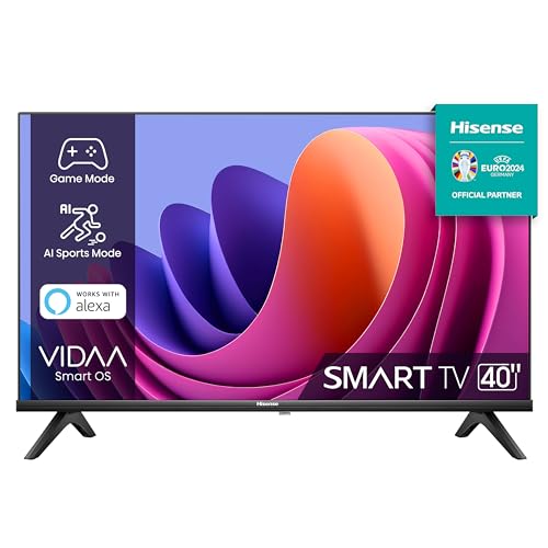 Hisense Tv 40" Full Hd 40A4N, Smart Tv Vidaa U7, Game Mode, Works With Alexa, Tuner Dvb-T2/S2 Hevc 10, Lativù