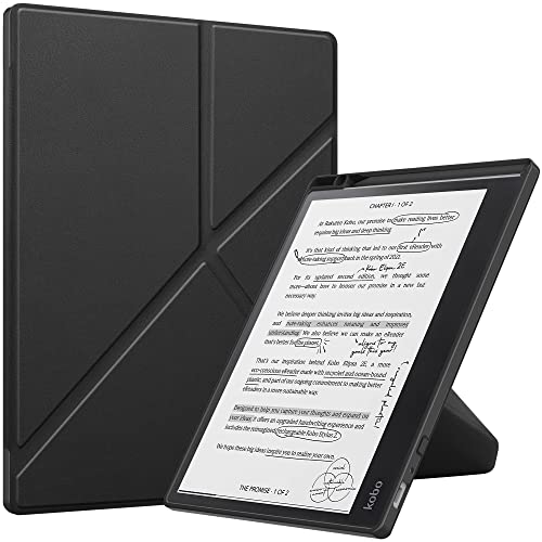 Lemxiee Custodia Per Kobo Elipsa 2E (2023) Cover,Supporto Pieghevole Custodia Protettiva In Pelle Pu Con Portamatite,Cover Con Auto Svegliati/Sonno Sl