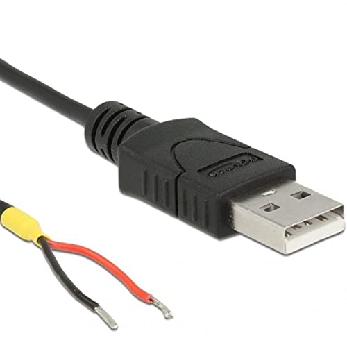 Delock Cavo Usb 2.0 Tipo A Maschio > 2 X Estremità Aperte Cavo Corrente 1,5 M Raspberry