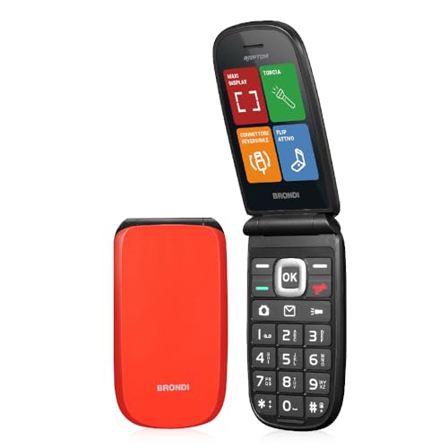 Brondi Telefono Cellulare Raptor Dual Sim | Arancione