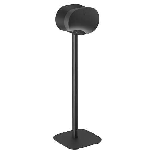 Vogel'S Sfs 4133 Piedistallo Per Altoparlanti Per Sonos Era 300, Dotato Di Cable Inlay System, Altezza: 82 Cm, Max. 5 Kg, Nero, 1 Piedistallo