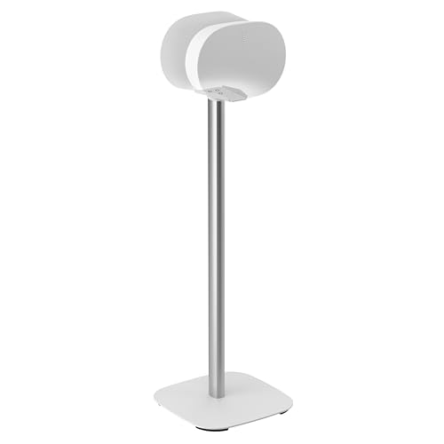 Vogel'S Sfs 4133 Piedistallo Per Altoparlanti Per Sonos Era 300, Dotato Di Cable Inlay System, Altezza: 82 Cm, Max. 5 Kg, Bianco, 1 Piedistallo