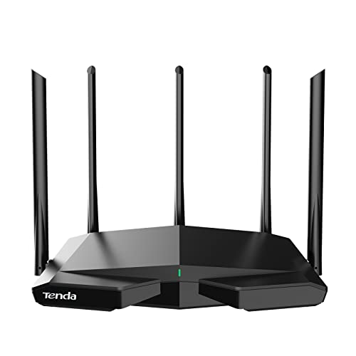 Tenda Rx27 Pro Router Wifi 6E Ax5700 Tri-Band, Porta Gigabit, Banda 6 Ghz, Cpu Quad-Core 1.7Ghz, Wi-Fi+, Client E Server Vpn, Ofdma/Mu-Mino/Wpa3