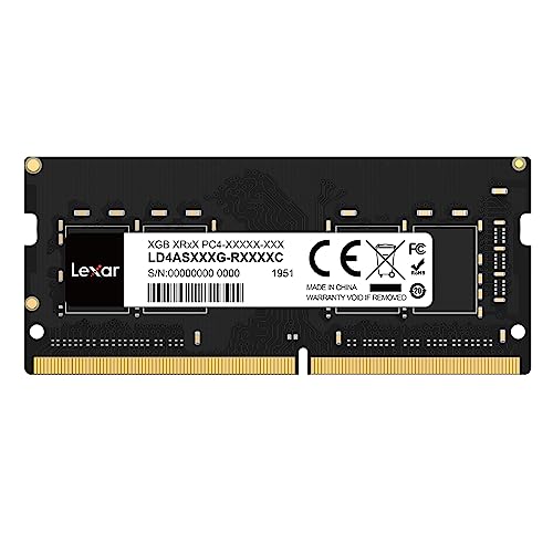 Lexar Sodimm Ram Ddr4 16Gb, 3200 Mhz Memoria Laptop, Dram Memoria Sodimm 260-Pin Per Laptop, So-Dimm Ad Alte Prestazioni, Memoria Per Pc Laptop (Ld4As