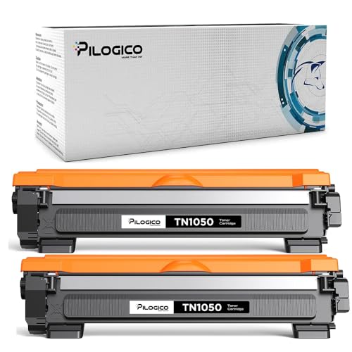 Pilogico 2 Toner Compatibili Con Brother Tn1050 Tn-1050 Tn-1000 Per Stampanti Brother Dcp-1510 Dcp-1512 Dcp-1612W Dcp-1610W Dcp-1616Nw Hl-1210W Hl-111