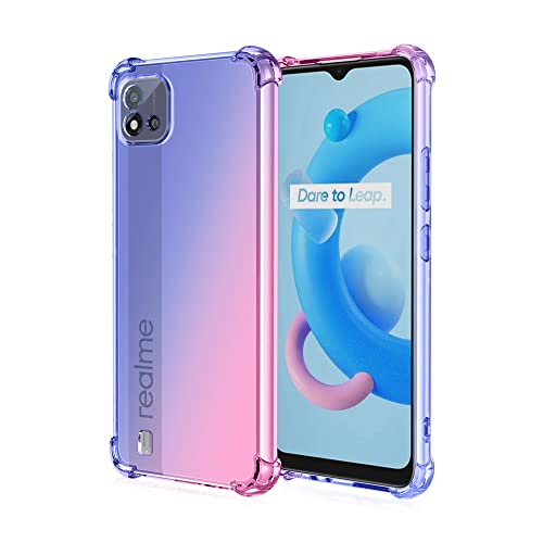 Gogme Cover Per Realme C11 (2021), In Tpu Gradient Color Case Cover, Angoli Rinforzati, Custodia Protettiva Trasparente Antiurto Morbida In Silicone A