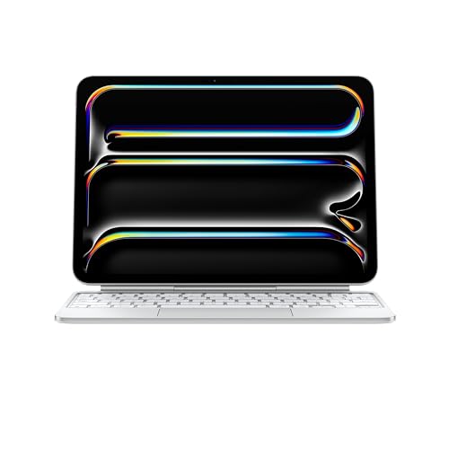 Apple Magic Keyboard Per Ipad Pro 11" (M4), Comodissima Per Scrivere, Trackpad Integrato, Tasti Funzione, Tedesco - Bianco