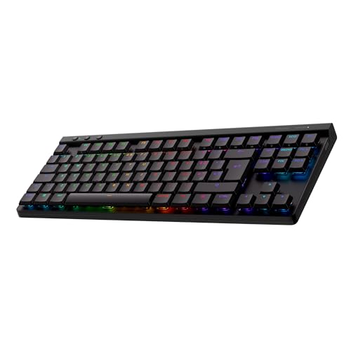 Logitech G G515 Lightspeed Tkl Tastiera Gaming Wireless A Profilo Ribassato, Lightsync Rgb, Design Sottile Senza Tastierino Numerico, Copritasti In Pb