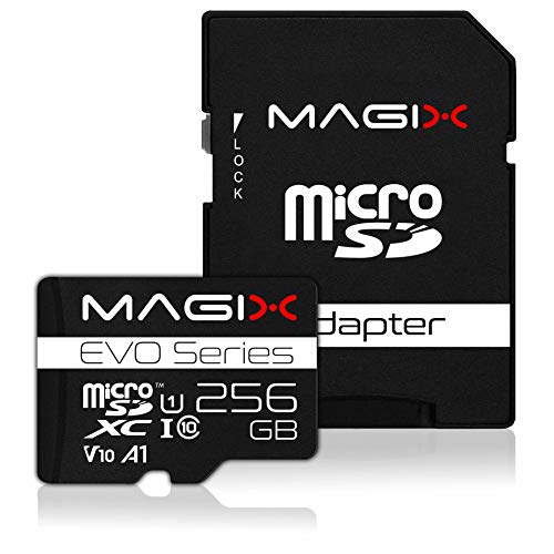 Magix Scheda Microsd 256Gb Evo Series, Class10 V10 U1, Velocità Di Lettura Fino A 80 Mb/S (Adattatore Sd Incluso)