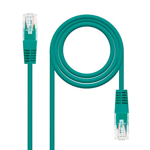 Nanocable 10.20.0102-Gr - Cavo Di Rete Ethernet Rj45 Cat. 5E Utp Awg24, Verde, 2 Ms