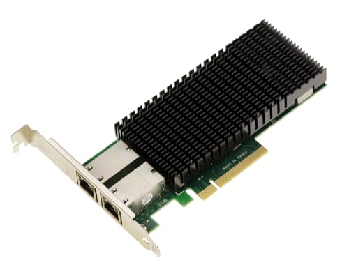 Kalea-Informatique Scheda Di Rete Ethernet Poe+ 2 Porte 10G Rj45 10 Gigabit Ethernet Su Porta Pcie X8 Con Chip X540-T2 Da 30 W