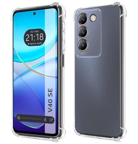 Tumundosmartphone Custodia In Silicone Antiurto Trasparente Per Vivo V40 Se 5G