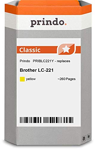 Prindo Priblc221Y Lc-221Y Inkjet/Inkjet Clone/Rigenerato