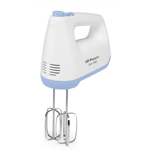 Batidora Reposteria Orbegozo Ba 3250 300W 6 Velocidades + Turbo Varillas Mezcladoras Y Amasadoras Acero Inox Empuã‘Adura Ergonã“Mi
