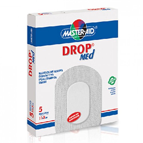 Medicazione Autoadesiva Sterile Dermottiva Compressa Di Garza Dropmed 10,5X25 Mm Confezione 5 Pezzi