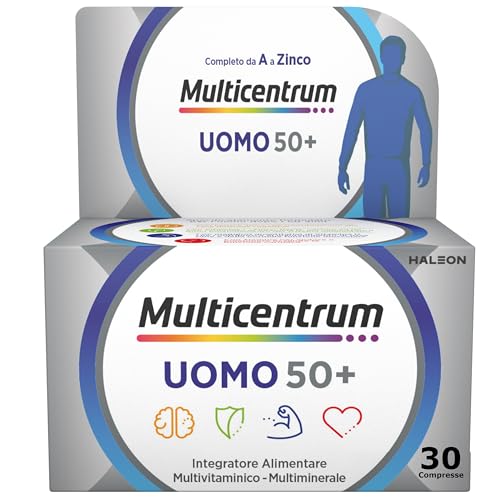 Multicentrum Uomo 50+ Integratore, Confezione Da 30 Pezzi