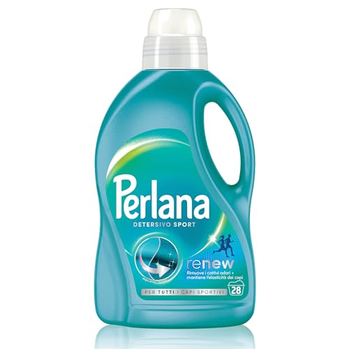 Perlana Detersivo Sport (28 Lavaggi), Detersivo Lavatrice Liquido Per Tutti I Capi Sportivi, Detersivo Capi Sportivi Per Rimuovere I Cattivi Odori E M