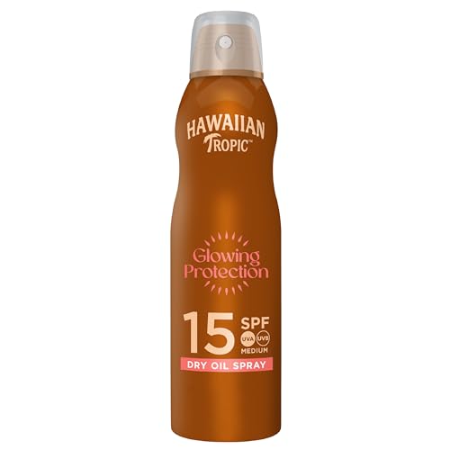 Hawaiian Tropic, Olio Solare Spray, Profumazione Tropicale, Spf15, 177Ml