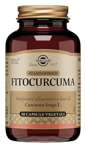 Solgar Fitocurcuma Integratore Alimentare, 60 Capsule Vegetali