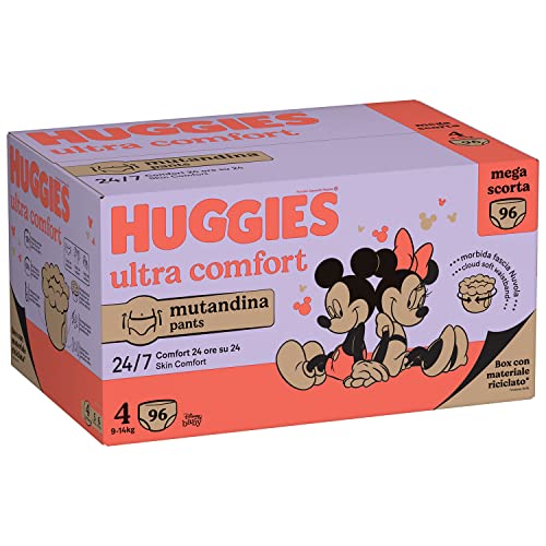 Pannolini Huggies Ultra Comfort Mutandina Megapack Misura 4^ 96 Pezzi