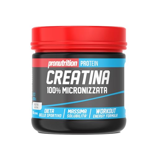 Pro Nutrition - Creatina Micronizzata 200G, Integratore Alimentare, Attività Fisica Elevata Intesità - Incremento Prestazioni Fisiche, Mantenimento Di