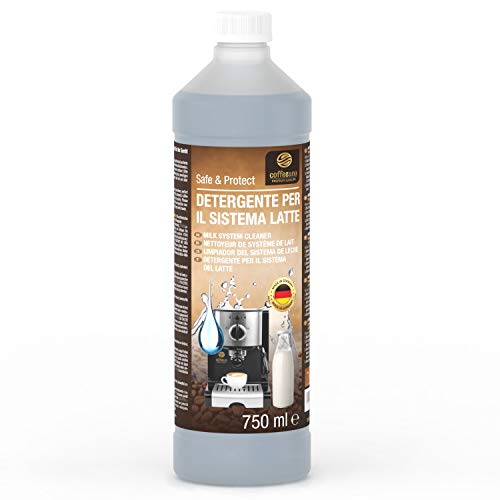 Detergente Coffeeano Per Sistema Latte In Bottiglia Da 750Ml Con Dosatore Per Macchine Da Caffè Superautomatiche E Macchine Da Caffè, Incl. Ebook