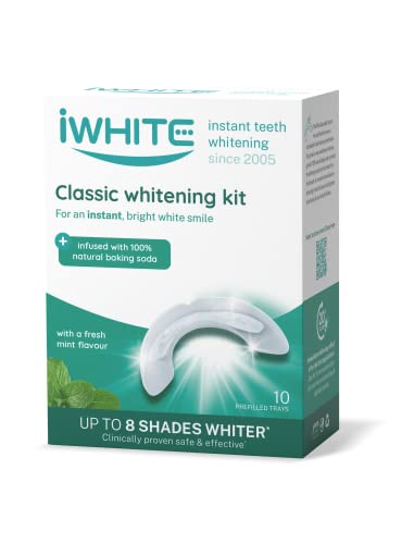 Iwhite Kit Di Sbiancamento Denti Classic - 10 Vassoi Preriempiti - Con Bicarbonato Di Sodio Naturale Al 100% Per Un Sorriso Bianco E Brillante Istanta