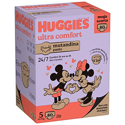 Pannolini Huggies Ultra Comfort Mutandina Megapack Misura 5 80 Pezzi