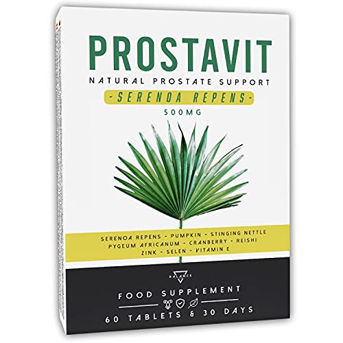 Prostavit® - Serenoa Repens 500Mg | Saw Palmetto | Integratore Prostata | 8 Ingredienti Attivi Con Zucca, Ortica, Pygeum Africanum, Cranberry, Reishi