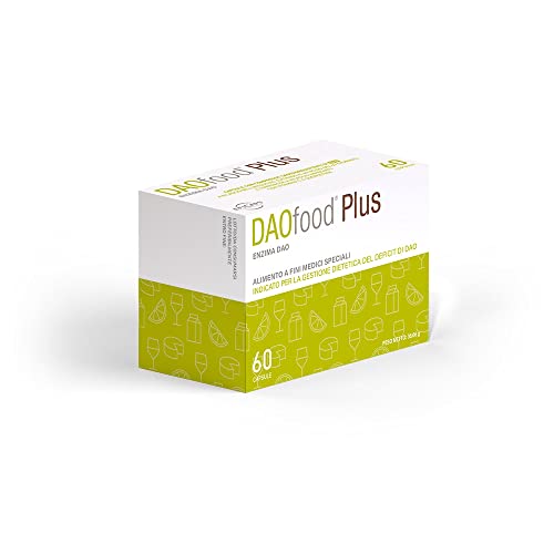 Daofood Plus - Gestione Di Deficit Di Dao - 60 Capsule Eficaps Con Compresse Gastroresistenti - Enzima Dao, Quercetina E Vitamina C