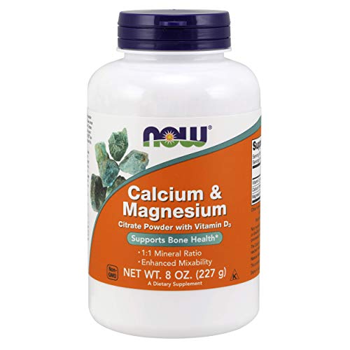 Now Foods Calcium & Magnesium, Citrate Powder With Vitamin D3-227G