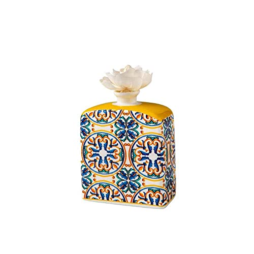 Brandani 53790 Diffusore Di Fragranza Medicea Rosone Porcellana Con Fiore In Carta Durevole