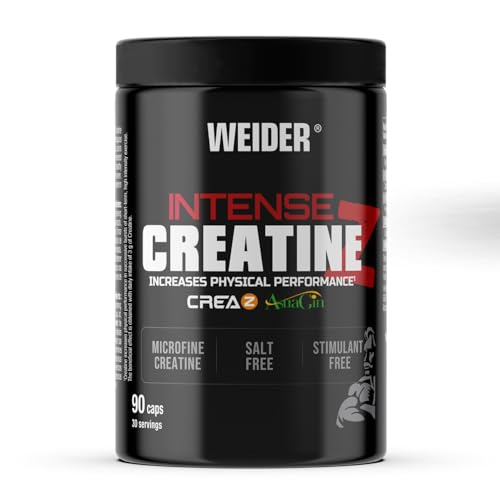 Weider Intense Creatine Z (90 Capsule). Capsule A Base Di Creatina Pura Marca Creaz, Con Astragin Che Migliora L'Assorbimento, 3G Creatina/Porzione, P