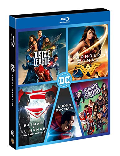 Boxset Dc 5 Film (Justice League,Wonder Woman,Suicide Squad,L'Uomo D'Acciaio,Bat