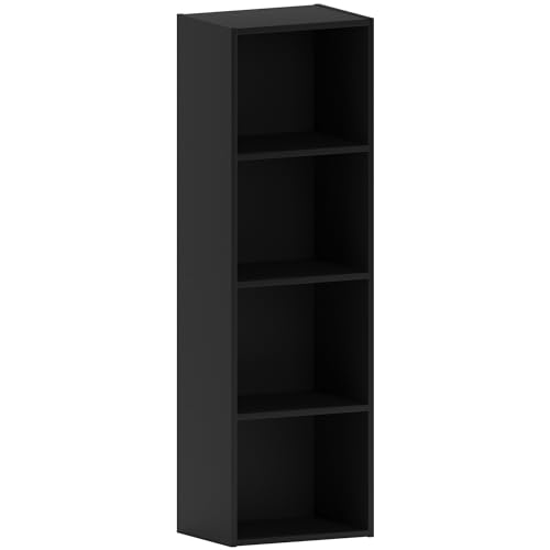 Home Discount Vida Designs Oxford, Libreria A Cubi A 4 Ripiani, In Legno, Per Esporre E Conservare, Per Ufficio E Soggiorno, Nero