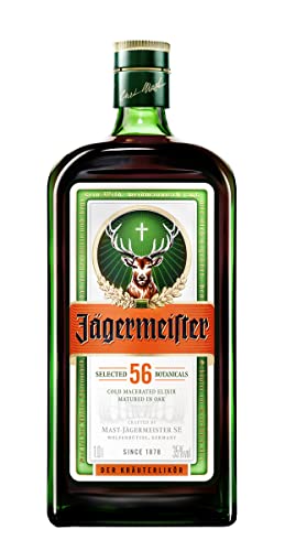 Jägermeister 100Cl - Liquore A Base Di 56 Botaniche, Invecchiato In Botte. Da Servire Ghiacciato. 35% Vol.