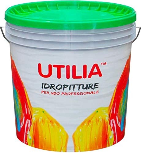 Idropittura Al Quarzo Per Uso Professionale Colore Bianco Confezione Da 14 Litri