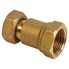 Codolo In Ottone 1/2" X 1/2" Raccordi Idraulici Dado Girevole Raccordo Diritto