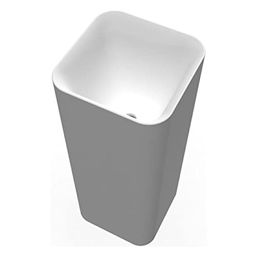 Lavabo Freestanding Quadrato 36 Cm Linea Petit Bianco