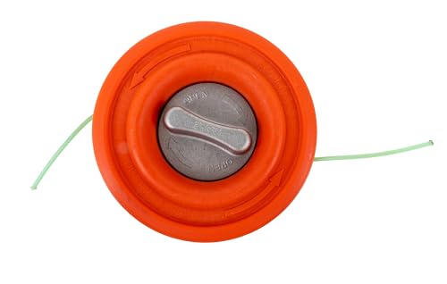 Ama Testina Decespugliatore Semiautomatica Arancio: Testina Per Decespugliatore Con Portata Di Filo 15M, Diametro 2,4, Peso 340G