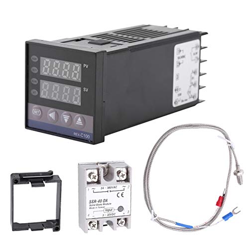 Rex-C100 Termoregolatore Pid, 0~1300 Allarme Rex-C100 Digital Led Kit Termoregolatore Pid Ac110V-240V