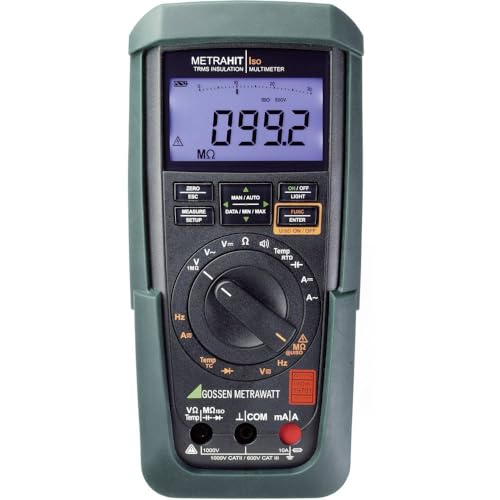 Gossen Metrawatt Metrahit Iso Misuratore Di Isolamento 0 1 Kω - 3 1 Gω Cat Iii 600 V Calibrato Secondo Dakks